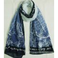 Fashion New style voile word printed long scarf